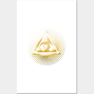 Freemasonry symbol - All seeing eye Posters and Art